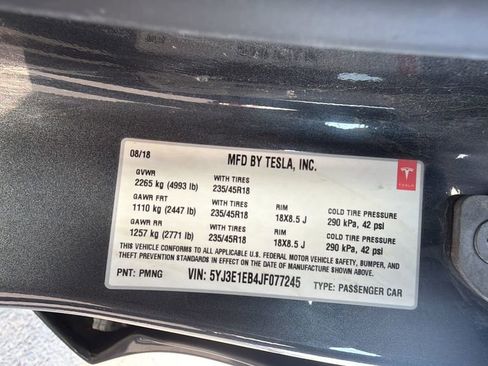Used 2018 Tesla Model 3 Long Range AWD/4WD image 37