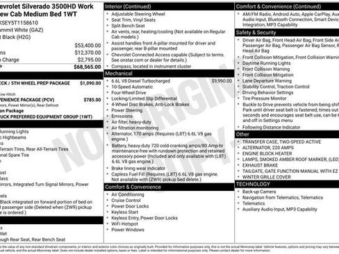 New 2026 Chevrolet Silverado 3500 W/T AWD/4WD image 4