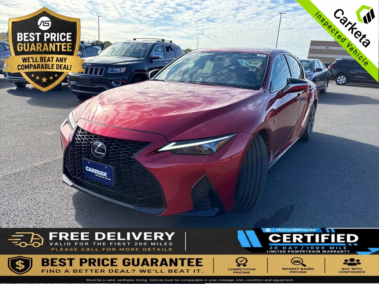Used 2022 Lexus IS 350 F Sport w/ Memory Package AWD/4WD image 1