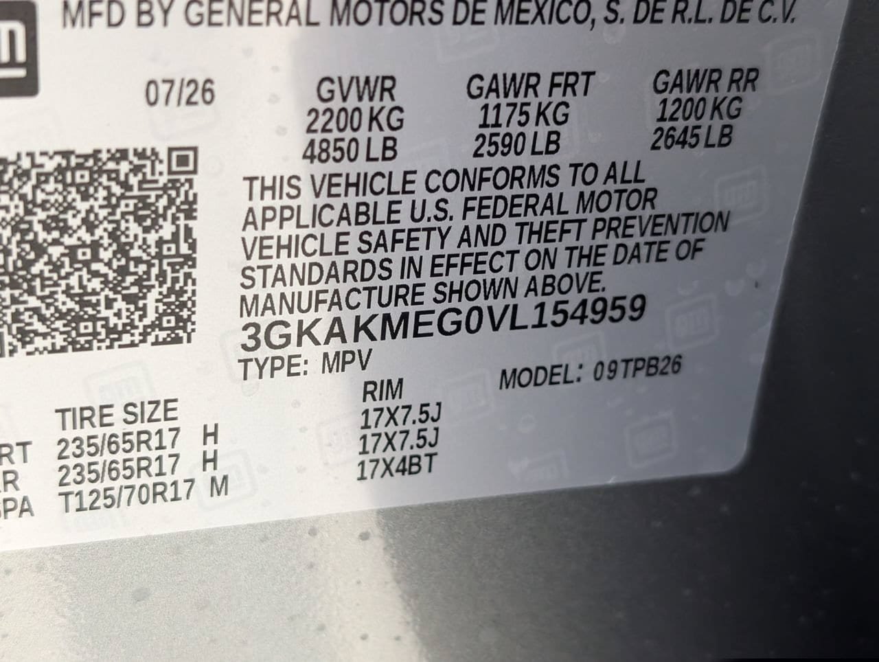 New 2027 GMC Terrain Elevation w/ LPO, Floor Liner Package FWD image 21