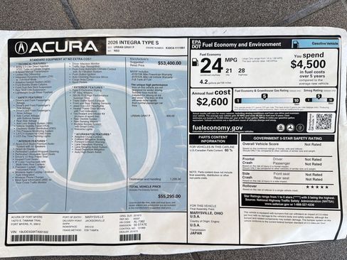 Used 2026 Acura Integra Type S FWD image 37