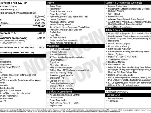 Certified 2024 Chevrolet Trax ACTIV w/ Sunroof Package image 6