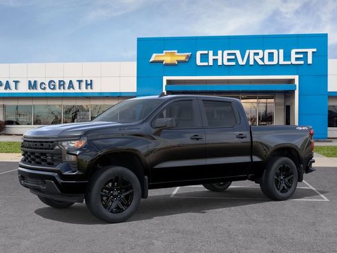 New 2026 Chevrolet Silverado 1500 Custom w/ LPO, Dark Essentials Package AWD/4WD image 2