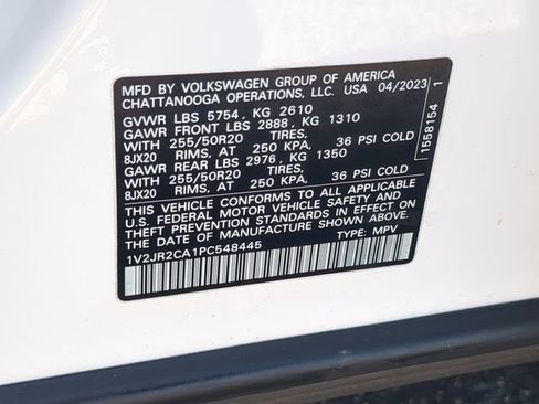 Certified 2023 Volkswagen Atlas SE w/ Panoramic Sunroof Package image 38