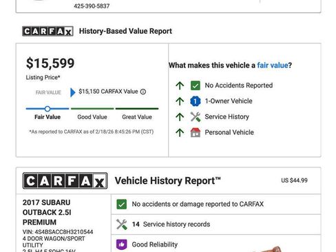 Used 2017 Subaru Outback 2.5i Premium w/ Popular Package #2 image 26