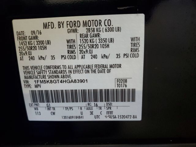 Used 2017 Ford Explorer Sport w/ Equipment Group 401A AWD/4WD image 31