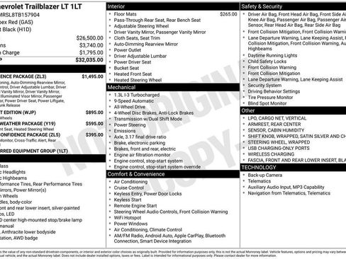 New 2026 Chevrolet TrailBlazer LT w/ Convenience Package AWD/4WD image 11