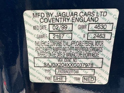 Used 1999 Jaguar XK8 Convertible RWD image 28