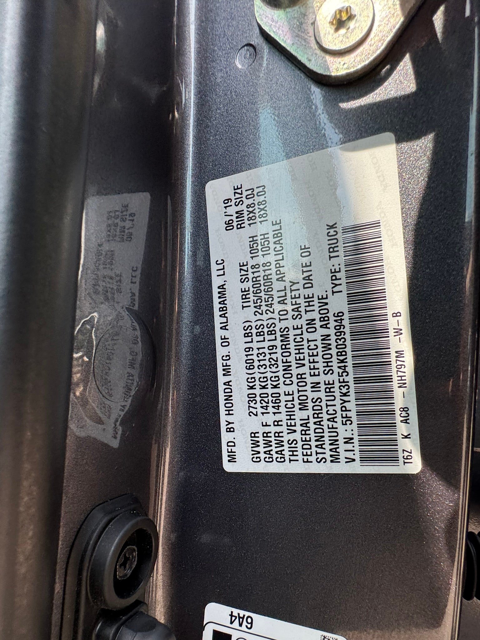 Used 2019 Honda Ridgeline RTL image 24