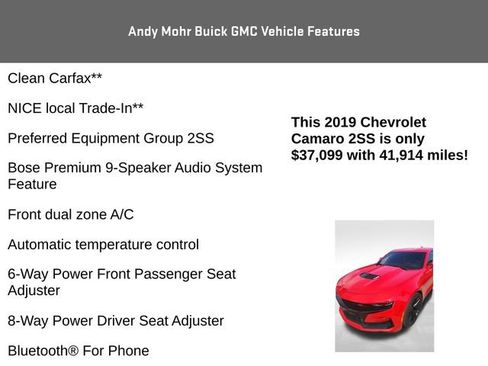Used 2019 Chevrolet Camaro SS RWD image 4