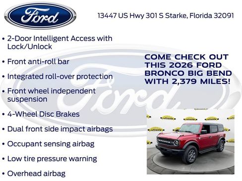 New 2026 Ford Bronco Big Bend AWD/4WD image 30