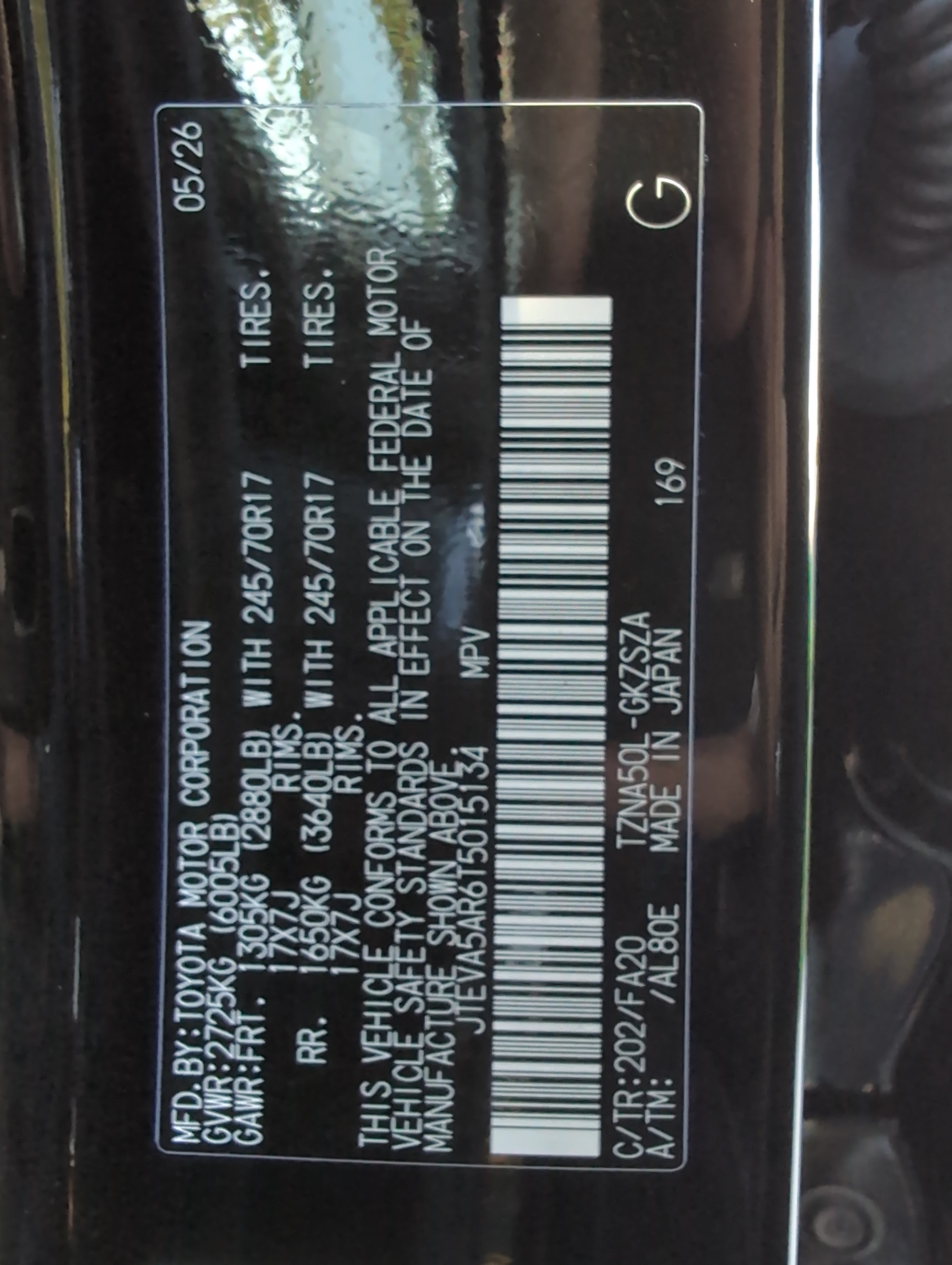 Certified 2026 Toyota 4Runner SR5 RWD image 34