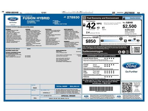 Used 2018 Ford Fusion S FWD image 2