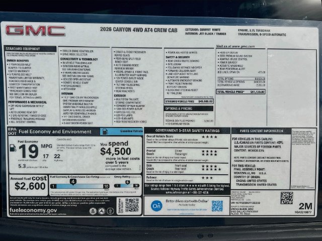 New 2026 GMC Canyon AT4 w/ Technology Plus Package AWD/4WD image 21