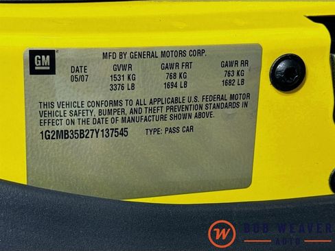 Used 2007 Pontiac Solstice Convertible w/ Premium Package image 34