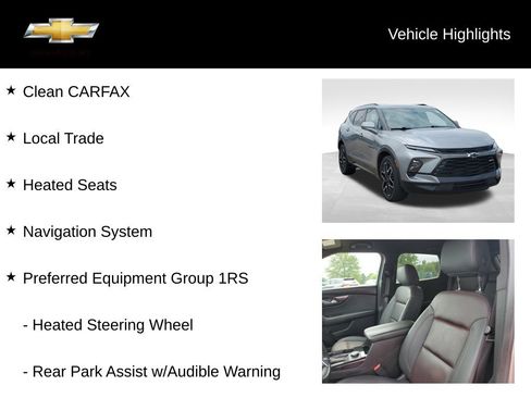 Used 2023 Chevrolet Blazer RS w/ Enhanced Convenience Package AWD/4WD image 18