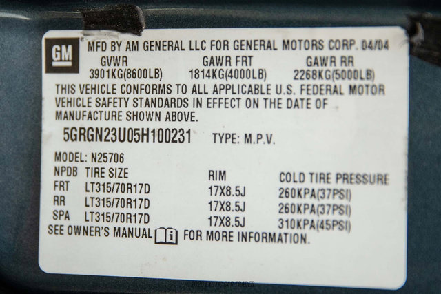 Used 2005 HUMMER H2 w/ Preferred Equipment Group AWD/4WD image 70