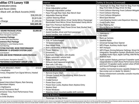 Used 2024 Cadillac CT5 Luxury w/ Sun And Sound Package RWD image 5
