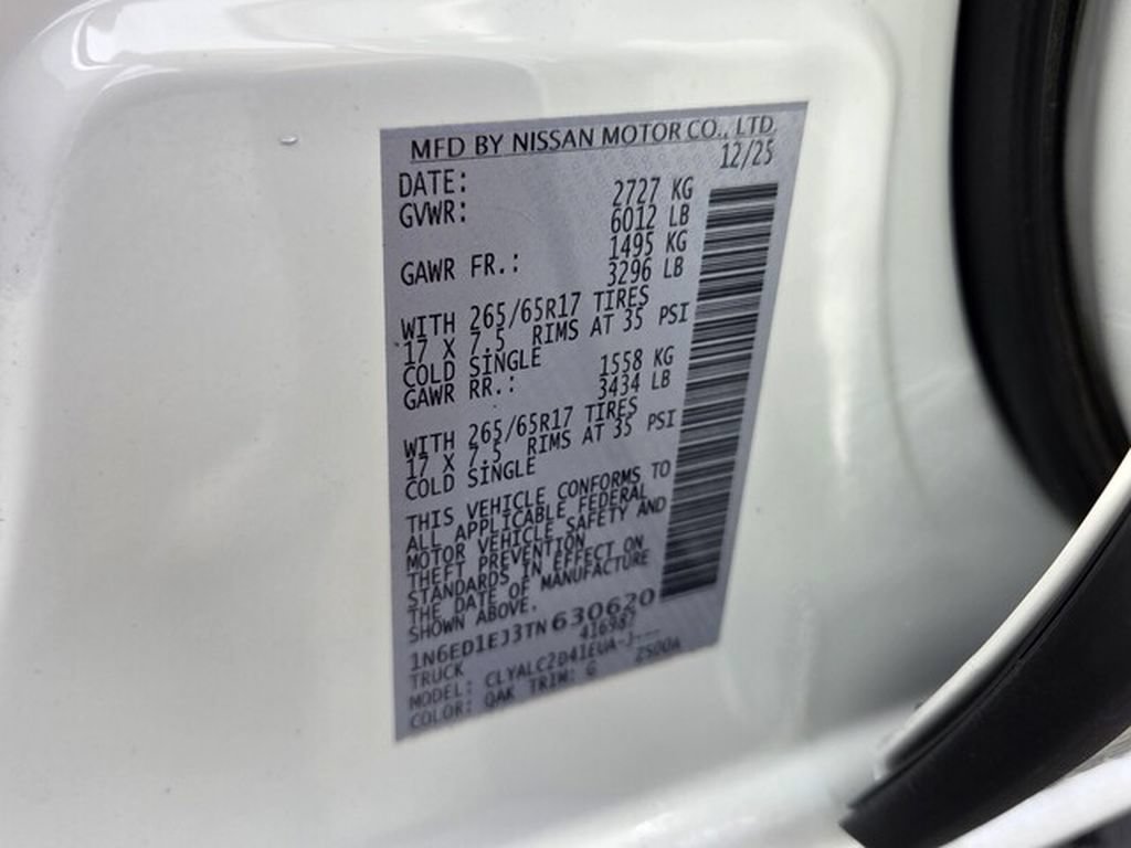 Used 2026 Nissan Frontier SV w/ SV Convenience Package RWD image 20