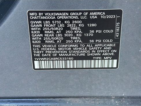 Used 2024 Volkswagen Atlas SE image 42