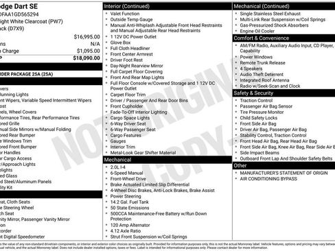 Used 2016 Dodge Dart SE image 38