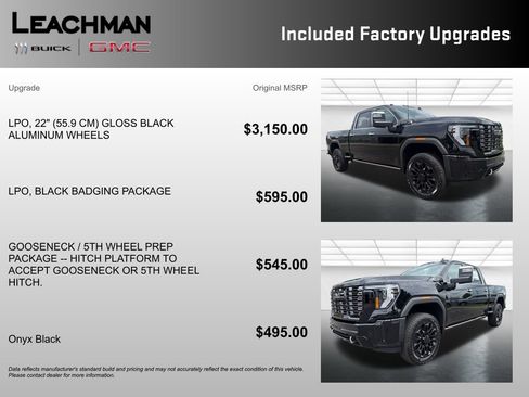 New 2026 GMC Sierra 2500 Denali Ultimate w/ LPO, Black Badging Package AWD/4WD image 4