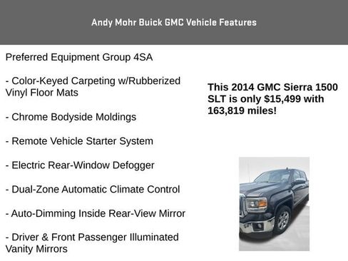 Used 2014 GMC Sierra 1500 SLT w/ Suspension Package, Off-Road AWD/4WD image 8