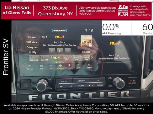 New 2026 Nissan Frontier SV w/ Tow Package image 21