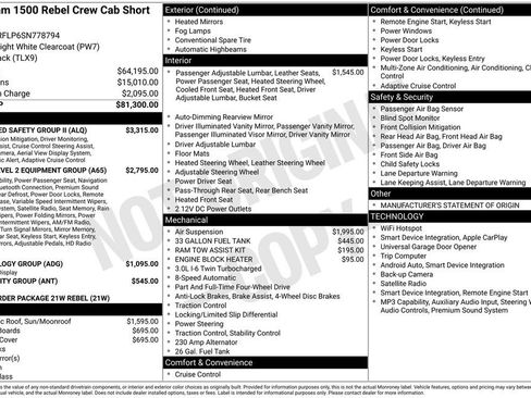 Used 2025 RAM 1500 Rebel w/ Advanced Safety Group II AWD/4WD image 9