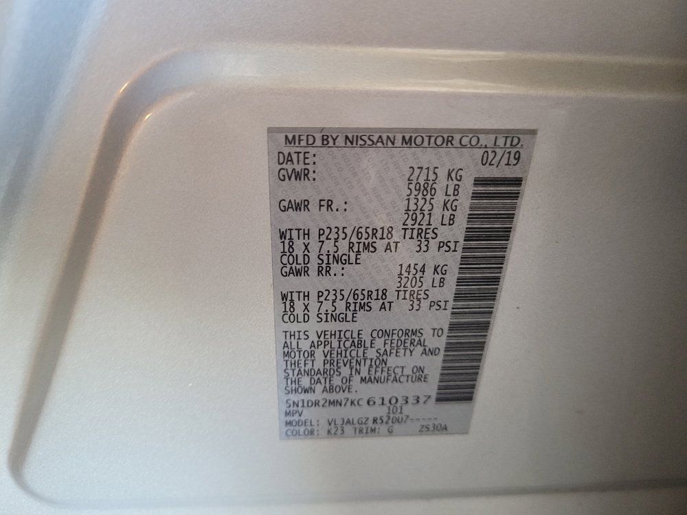 Used 2019 Nissan Pathfinder SL FWD image 33