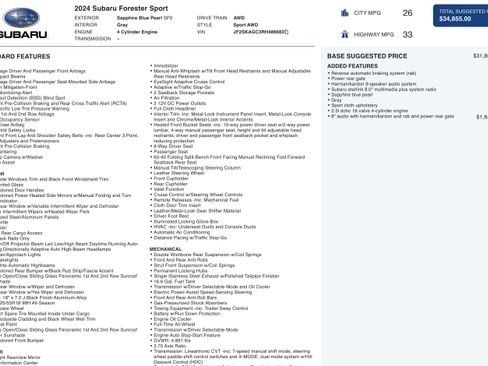 Used 2024 Subaru Forester Sport image 6