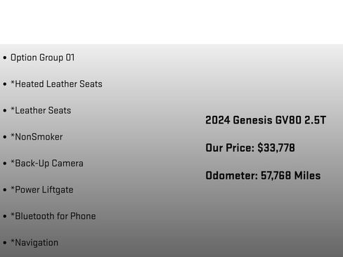 Used 2024 Genesis GV80 2.5T AWD/4WD image 6