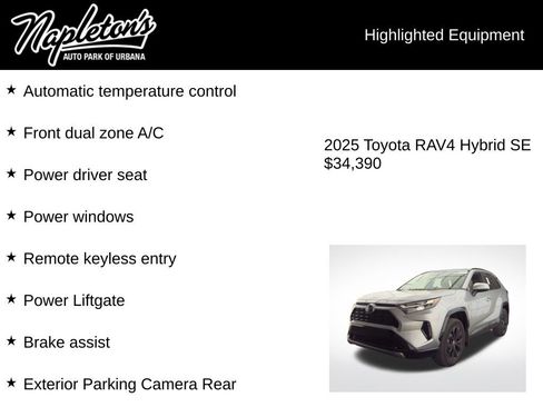 Used 2025 Toyota RAV4 SE image 3