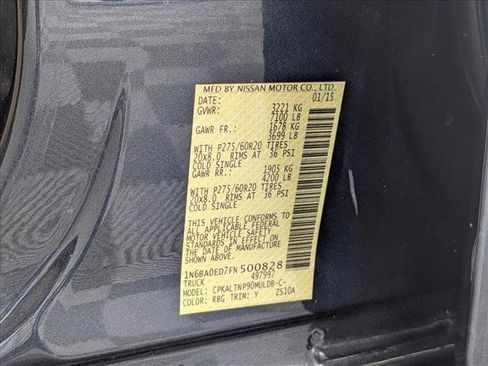 Used 2015 Nissan Titan SV w/ SV Value Truck Package RWD image 28