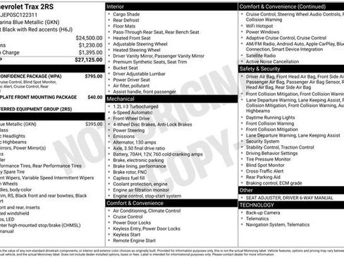 Used 2025 Chevrolet Trax RS w/ Driver Confidence Package image 13