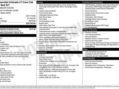 Used 2015 Chevrolet Colorado LT w/ LT Convenience Package image 2