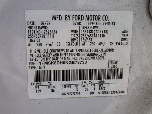 Used 2022 Ford Explorer XLT image 32