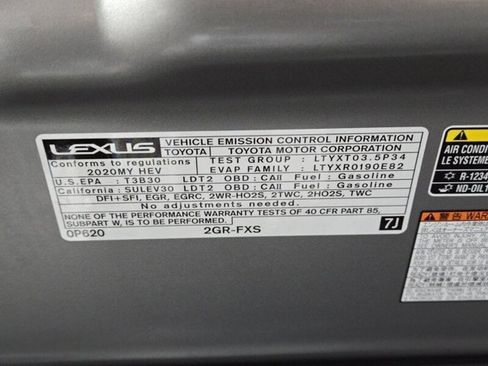 Certified 2020 Lexus RX 450h AWD w/ Luxury Package image 28