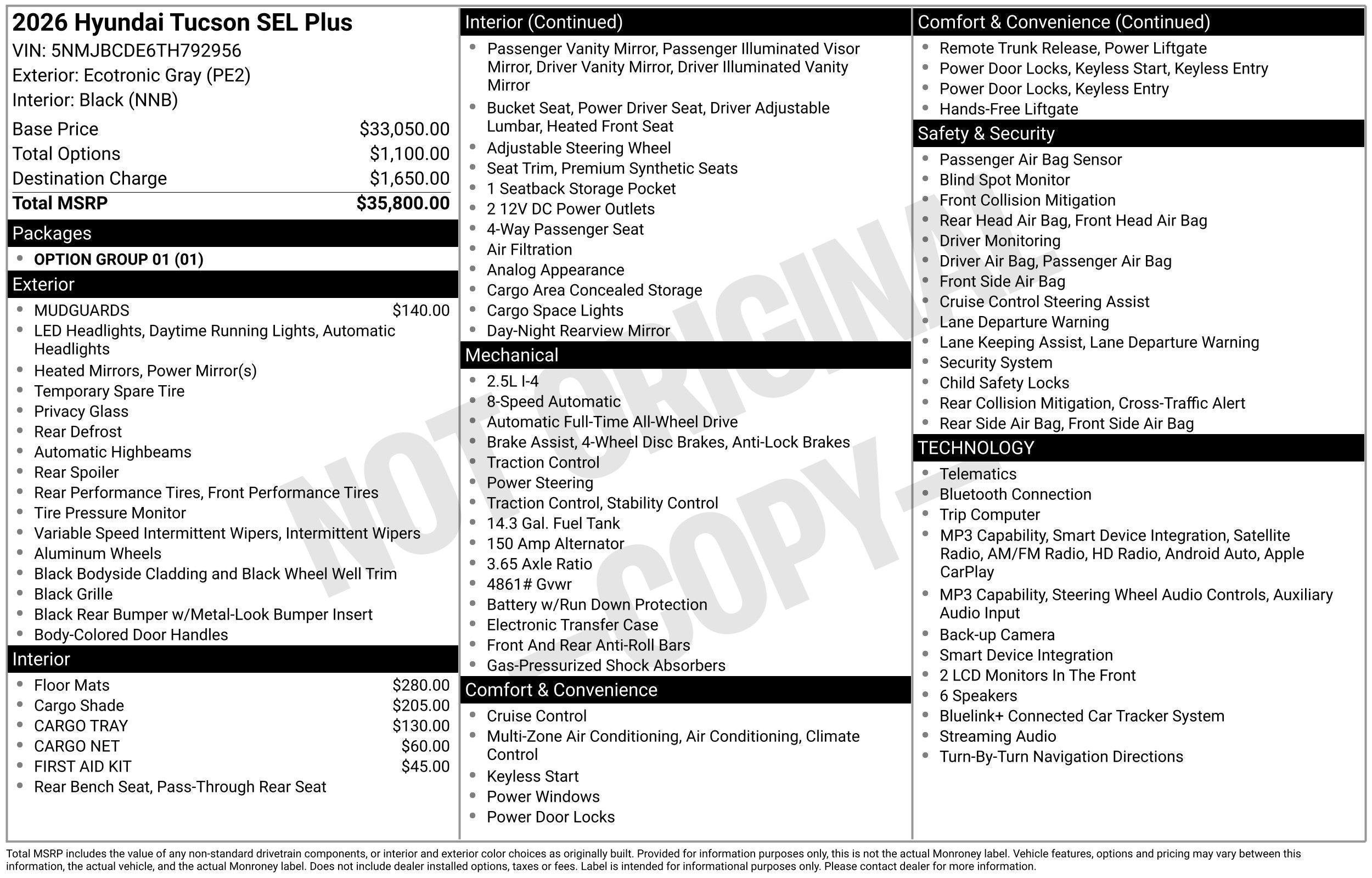 New 2026 Hyundai Tucson SEL Plus AWD/4WD image 42