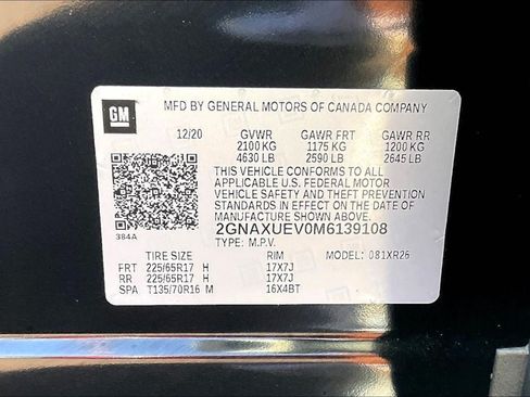 Used 2021 Chevrolet Equinox LT AWD/4WD image 18