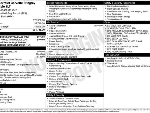 Used 2024 Chevrolet Corvette Stingray Convertible w/ LPO, Roadside Safety Package RWD image 5