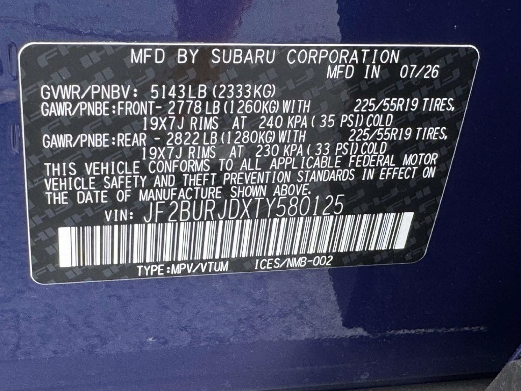 New 2026 Subaru Outback Touring XT AWD/4WD image 25