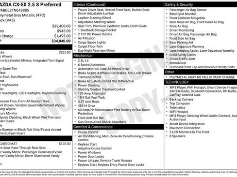 Used 2026 MAZDA CX-50 AWD 2.5 S w/ Preferred Pkg image 5