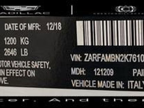 Used 2019 Alfa Romeo Giulia Ti Sport w/ Quick Order Package 22U Sport image 29