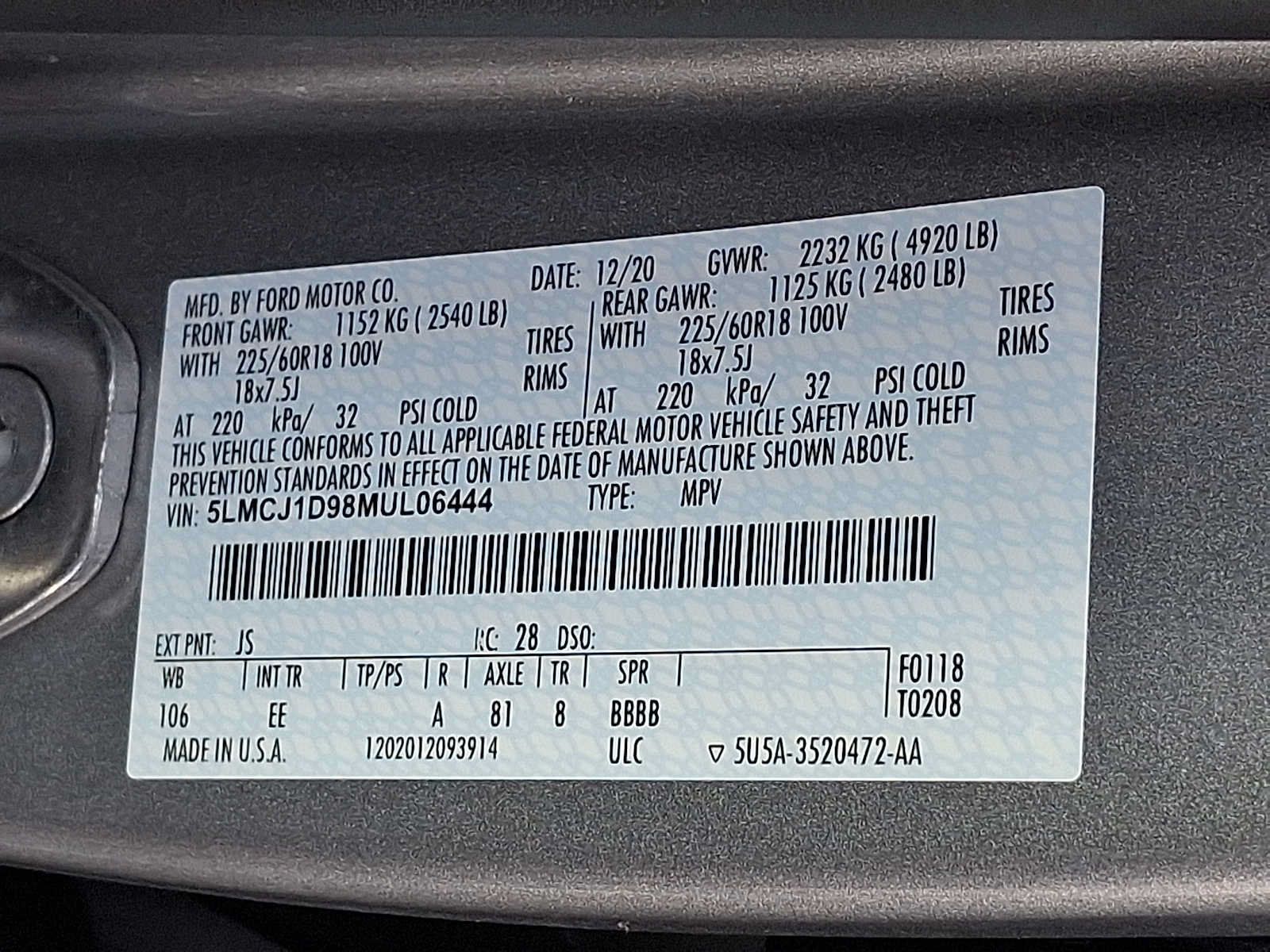 Used 2021 Lincoln Corsair AWD w/ Equipment Group 101A image 27
