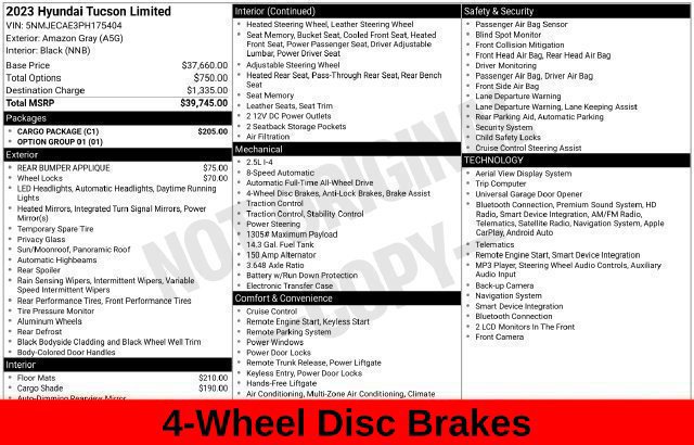 Used 2023 Hyundai Tucson Limited w/ Cargo Package AWD/4WD image 38