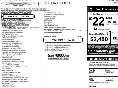 Used 2024 Chrysler Pacifica Touring-L FWD image 2