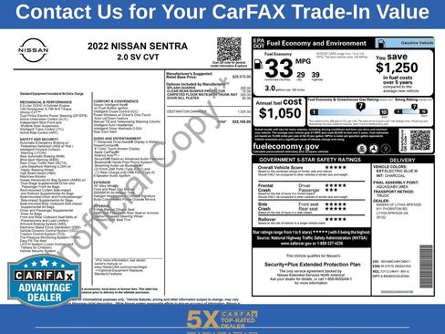 Used 2022 Nissan Sentra SV image 33
