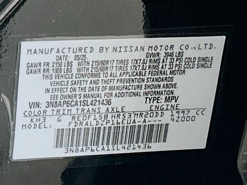 Used 2025 Nissan Kicks SV FWD image 27