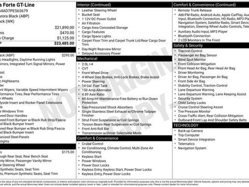 Certified 2023 Kia Forte GT-Line image 16